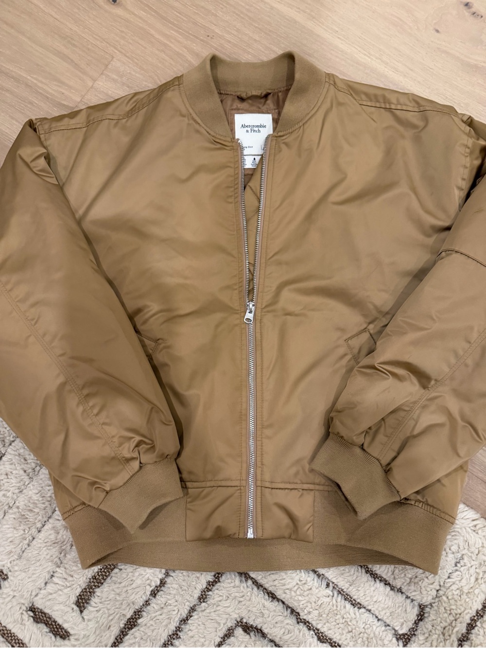Abercrombie & Fitch Caramel Bomber Jacket